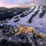 Rendering of the redeveloped base area at the Cranmore Mountain Resort in North Conway, N.H., that includes new slopeside condos.